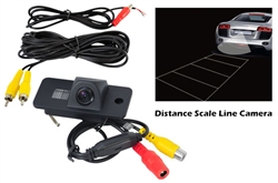 Audi Vehicle Specific Infrared Rear View Backup Camera with Distance Scale Line