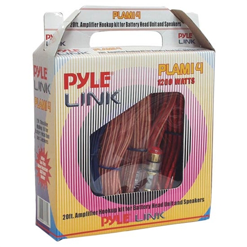 Pyle PLAM14 20ft 8 Gauge 1000 Watts Amplifier Kit For Installation