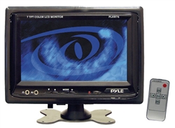 Pyle PLHR76 7'' Widescreen TFT/LCD Video Monitor w/Headrest Shroud